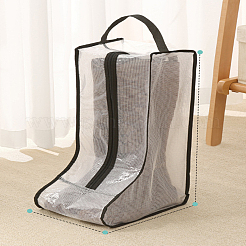 2 Stück 2 Stile durchscheinende wasserdichte PVC-Aufbewahrungstaschen mit Reißverschluss für Schuhe&nbsp;ABAG-LP0001-97A