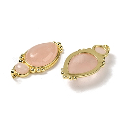 Colgantes naturales de cuarzo rosa&nbsp;G-C096-04G-01