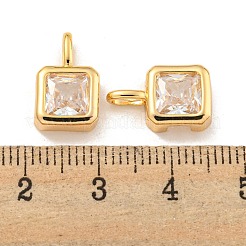 In ottone con pendenti in zirconi chiari&nbsp;KK-U006-05G