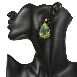 Pendientes colgantes de resina epoxi transparente&nbsp;EJEW-JE07238
