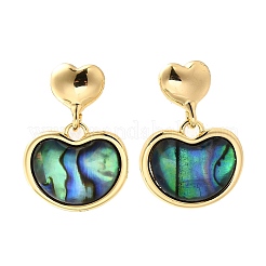 Ohrstecker aus Abalone-Muschel/Paua-Muschel&nbsp;EJEW-L099-05G