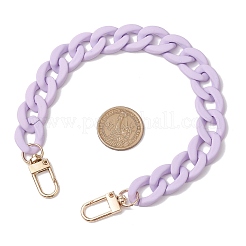Manici per borsa a catena intrecciata in acrilico verniciato a spruzzo opaco&nbsp;AJEW-BA00145