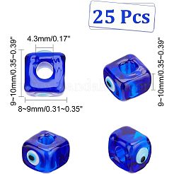 Handgemachte bösen Auge Bunte Malerei europäischen Perlen&nbsp;LAMP-NB0001-70A