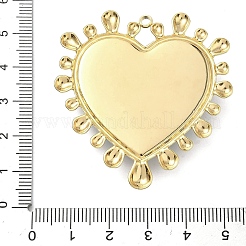Pendenti grandi in acciaio inossidabile 304 bicolore&nbsp;STAS-G371-19BL