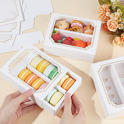 Boîtes à tiroirs en carton pour macarons&nbsp;CON-WH0086-132B-01