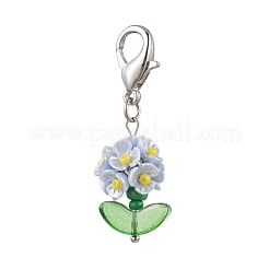 Decorazioni pendenti in resina e perline di vetro&nbsp;HJEW-MZ00169-03