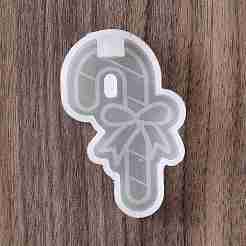 Moldes de silicona de bastón de caramelo de navidad diy&nbsp;DIY-G058-F01