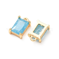 Messing ebnen Zirkonia Charms&nbsp;CU-K002-40G-B
