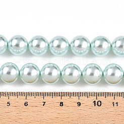 Chapelets de perles en verre nacré&nbsp;HY-G002-01F-12