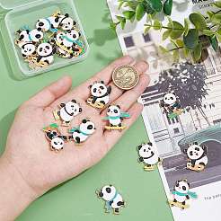 20 pièces 5 pendentifs en émail en alliage de placage de style&nbsp;ENAM-NB0001-87