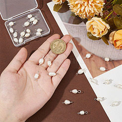 30 stücke 2 arten natürliche zucht süßwasser perle perle Verbinder anschlüsse&nbsp;FIND-PH0021-35
