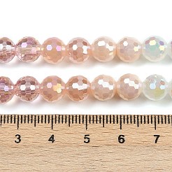 Chapelets de perles en verre électroplaqué&nbsp;EGLA-B011-05A-8mm