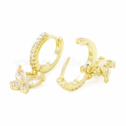 Zirkonia-Schmetterlings-Creolenohrringe&nbsp;EJEW-H086-01G