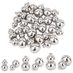 18 Stück 3 Stil 304 Edelstahlperlen&nbsp;STAS-UN0026-67