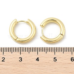 Gestellplattierte Messing-Creolen mit Scharnier für Damen&nbsp;EJEW-E270-24G