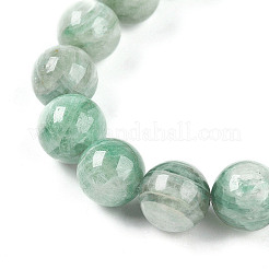 Braccialetti elastici con perline rotonde di cianite naturale per donne e uomini&nbsp;BJEW-T022-05B