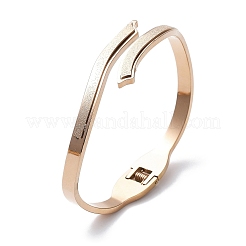 Braccialetti con cerniera in acciaio inossidabile 304 placcato ionico (ip) per donna&nbsp;BJEW-A011-22RG