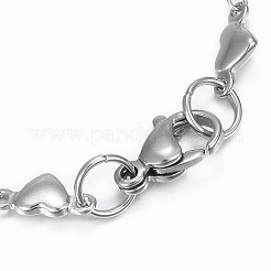 Anlaufgeschützte ID-Armbänder aus Edelstahl 304&nbsp;BJEW-H520-11P