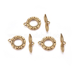 Chiusure toggle di sitle tibetano&nbsp;GLF11359Y