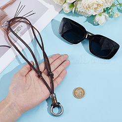 Colliers pendentifs réglables en cuir de vache pour hommes&nbsp;NJEW-GF0001-21