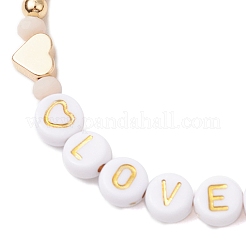 Set di braccialetti elasticizzati con perline di vetro sfaccettato 2 pz 2 stili&nbsp;BJEW-JB10452-02