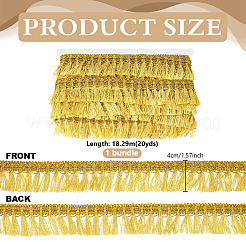 Decoración de borlas metálicas de 20 yarda&nbsp;DIY-WH0783-008