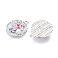 Crémaillère placage pendentifs en émail d'alliage&nbsp;ENAM-N065-17P