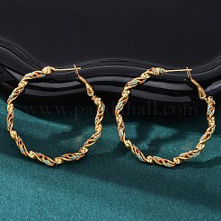 Pendientes de aro de acero inoxidable 304&nbsp;EJEW-S250-03G