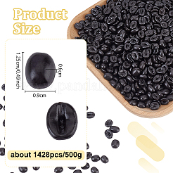 Simulazione di chicco di caffè in plastica PVC&nbsp;AJEW-WH0609-442