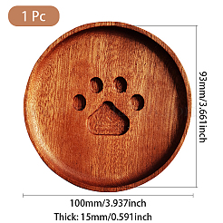 1 sottobicchiere in legno di sandalo&nbsp;WOOD-DJ0001-08