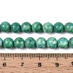 Gefärbte Stränge synthetischer Fossilperlen&nbsp;G-T139-6mm-66E