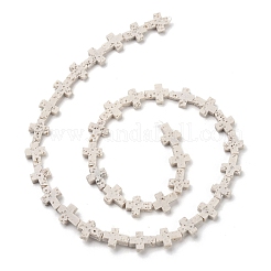 Fili di perle di roccia lavica sintetica&nbsp;G-B087-01A-10