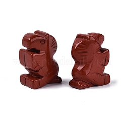 Statuetta di cavallo in diaspro rosso naturale&nbsp;DJEW-N005-01D