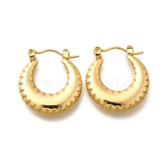 Orecchini a cerchio in acciaio inossidabile 304 per donna&nbsp;EJEW-L296-060G