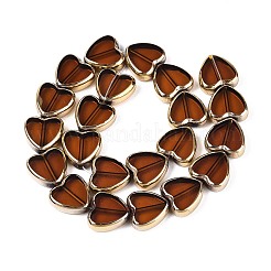 Chapelets de perles en verre électroplaqué&nbsp;X-EGLA-T021-23E