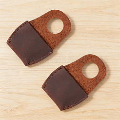 2 protège-pouce en cuir de vache pour la sculpture sur bois&nbsp;AJEW-CL0005-88