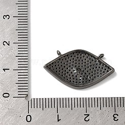 Pferdeauge-Rack-Beschichtung Messing Micro Pave Zirkonia Charms&nbsp;KK-G504-05B