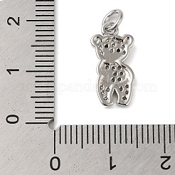 Anhänger aus Messing mit Gestellbeschichtung und klaren Zirkonia&nbsp;KK-S372-16P