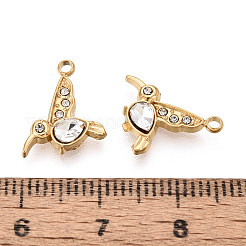 Strass-Anhänger aus Edelstahl 304&nbsp;STAS-N110-45G