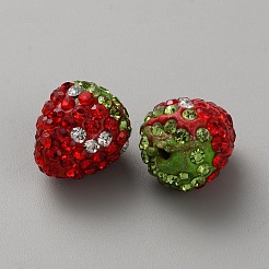 Erdbeere Kunststoffperlen&nbsp;FIND-WH20019-35