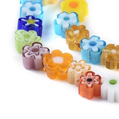 Handgemachte Millefiori-Glasperlen Stränge&nbsp;X-LAMP-J035-4mm-02