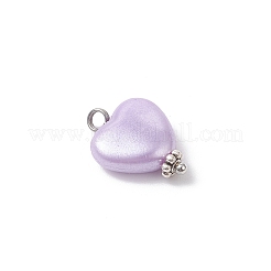 Opaques pendentifs coeur acrylique&nbsp;PALLOY-JF04283-01
