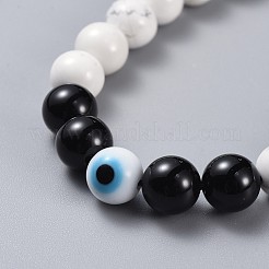 Ensembles réglables de bracelets de perles tressés de fil de nylon&nbsp;BJEW-JB04465