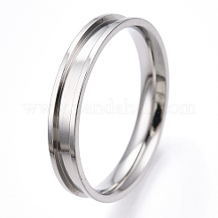 201 supports de bague rainurés en acier inoxydable&nbsp;LS-RJEW-TAC0017-4mm-04A