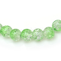 Perles de verre craquelé cuites au four&nbsp;X-CCG-S001-4mm-13