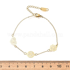 Bracciali a maglie in acciaio inossidabile 304 per donna&nbsp;BJEW-Z087-05G