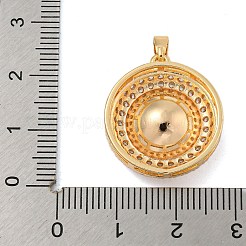 Pendenti in zirconi cubici trasparenti in micro pavè di ottone&nbsp;KK-N254-118G-02