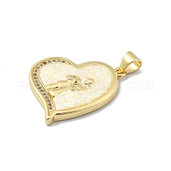 Pendentifs en laiton zircon cubique transparent&nbsp;KK-A221-19D-G