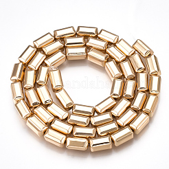 Electroplate non magnetici ematite sintetico fili di perline&nbsp;G-T061-183