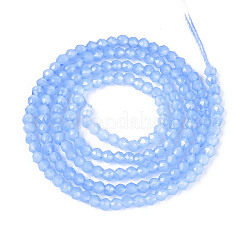 Abalorios de vidrio jade de imitación hebras&nbsp;GLAA-T028-2mm-11L